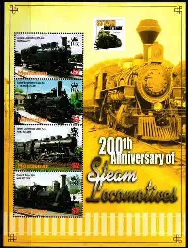 Montserrat 1255-1258 postfrisch als Kleinbogen #NP183