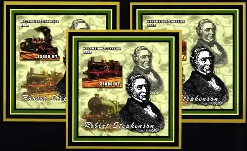 Mocambique 2472 B-2474 B postfrisch als Blocksatz #NP168