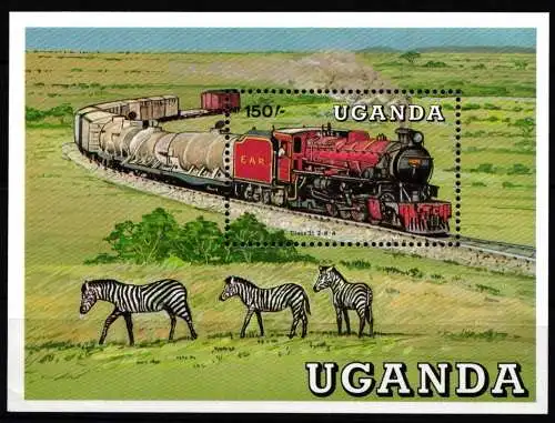 Uganda Block 77 postfrisch #KP928
