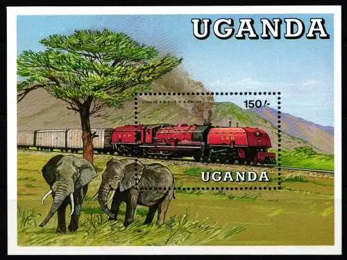 Uganda Block 78 postfrisch #KP929