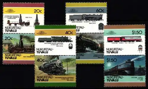 Tuvalu Nukufetau 69-76 postfrisch als 4 Paare #KP926
