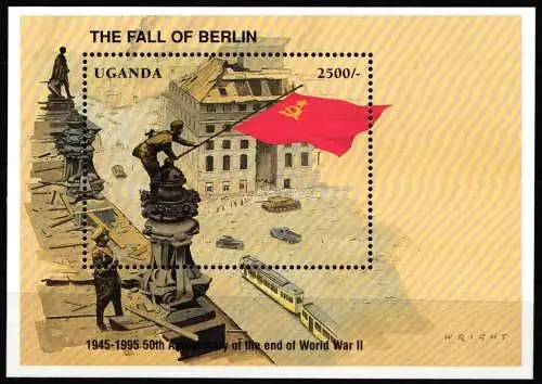 Uganda Block 232 postfrisch #KP938