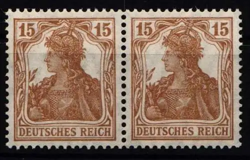 Deutsches Reich 100 b postfrisch waagerechtes Paar, geprüft Oechsner BPP #NJ617