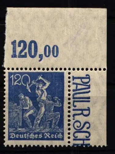 Deutsches Reich 168 dgz postfrisch durchgezähnter Seitenrand #NJ641