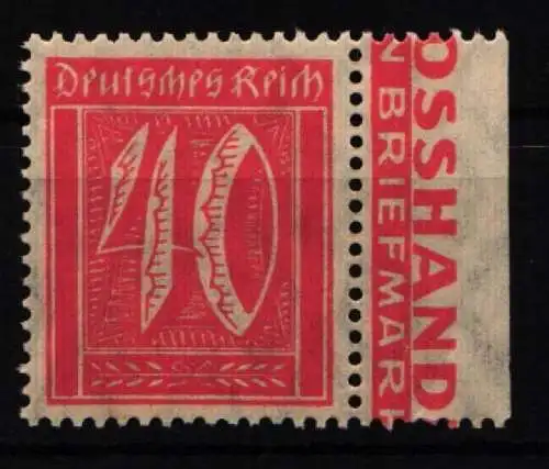 Deutsches Reich 163 dgz postfrisch Durchgezähnter Seitenrand #NJ624