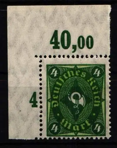 Deutsches Reich 173 P OR postfrisch Platten-Eckrand #NJ647
