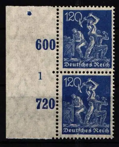 Deutsches Reich 168 DZ postfrisch Druckerzeichen 1 #NJ640