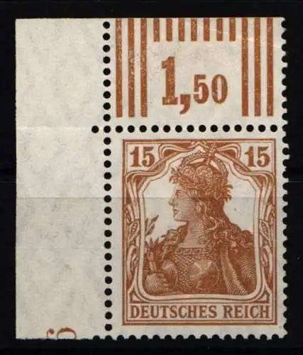 Deutsches Reich 100 a W OR postfrisch W OR 3/7/3 #NJ613