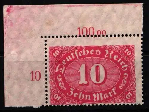 Deutsches Reich 175 P OR postfrisch vom Eckrand #NJ686