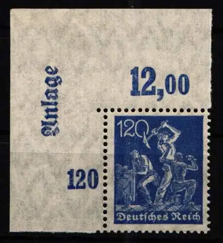 Deutsches Reich 168 DZ postfrisch Anlage #NJ639