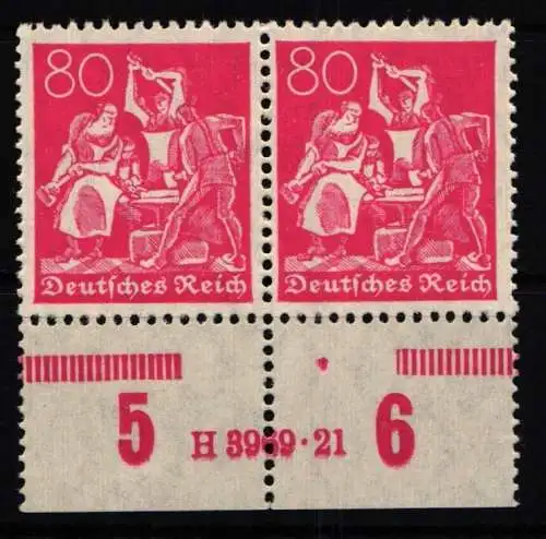 Deutsches Reich 166 HAN postfrisch H 3969.21 #NJ656