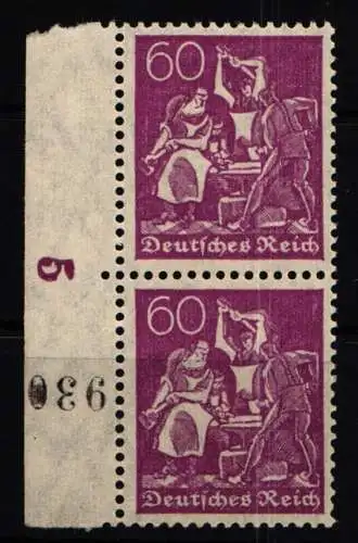 Deutsches Reich 165 BKN postfrisch Bogenkontrollnummer 930 #NJ676