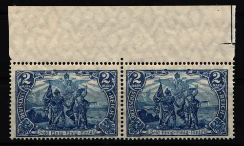 Deutsches Reich 95 A II postfrisch waagerechtes Paar vom Oberrand #NJ802