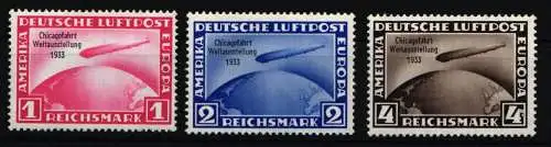 Deutsches Reich 496-498 postfrisch Attest Schlegel BPP #NJ900