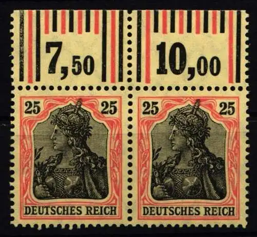Deutsches Reich 88 II b W OR postfrisch W OR 2`3`2/1`4`1, 1`5`1/1`5´1 #NJ836