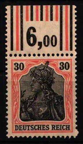 Deutsches Reich 89 II x W OR postfrisch W OR 1`4`1/2`3`2 #NJ838