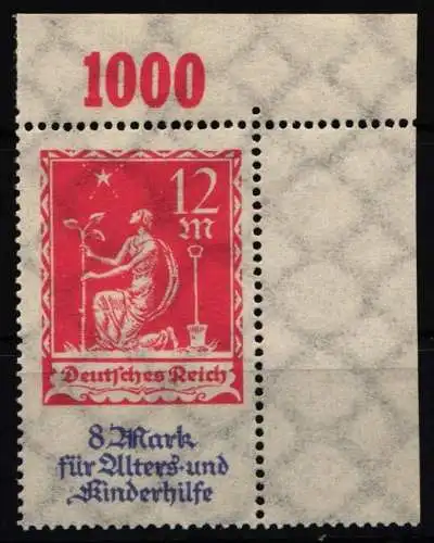 Deutsches Reich 234 P OR postfrisch vom Eckrand #NJ863
