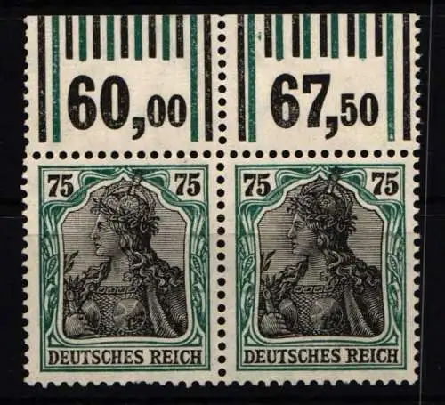Deutsches Reich 104 b W OR postfrisch 1`4`1/1`5`1, Paar #NL024
