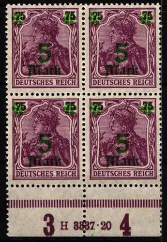 Deutsches Reich 156 II Ur-HAN postfrisch H 3337.20 #NL009