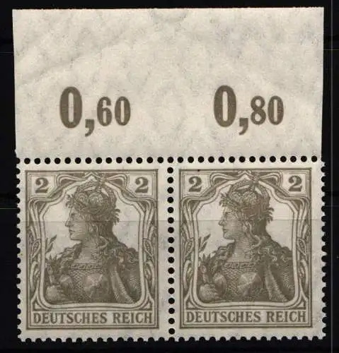 Deutsches Reich 102 x P OR postfrisch im Paar, geprüft Infla Berlin #NL032