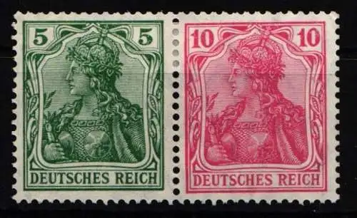 Deutsches Reich W 7 I ab mit Falz #NL127