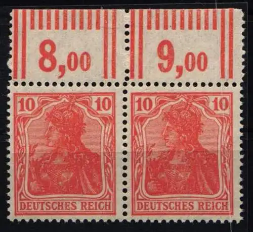 Deutsches Reich 141 W OR postfrisch 2x W OR 2`9`2 #NL067