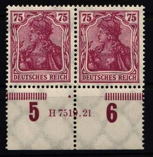 Deutsches Reich 197 HAN postfrisch H 7519.21, gefaltet #NL266