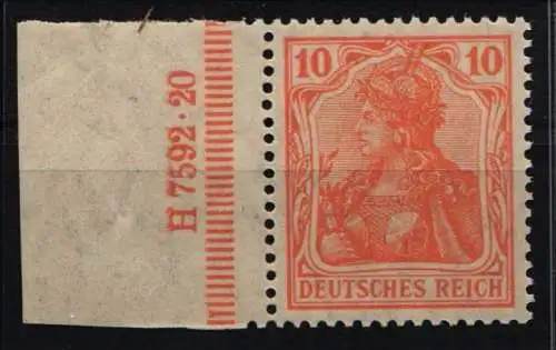 Deutsches Reich 141 HAN postfrisch H 7592.20 #NL060