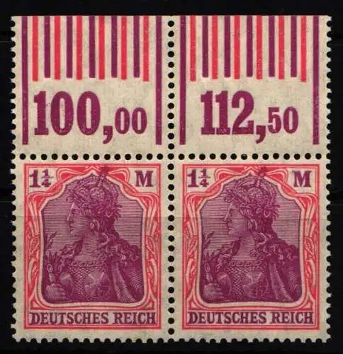 Deutsches Reich 151 W OR postfrisch W OR 0`6`0/1`5`1 im Paar #NL165