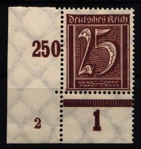 Deutsches Reich 180 PN postfrisch Plattennummer 2 #NL179