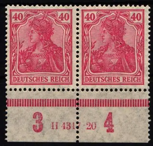 Deutsches Reich 145 Han postfrisch H 4317.20 #NL144