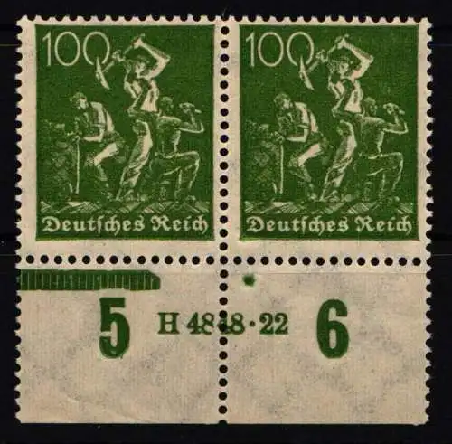 Deutsches Reich 187 HAN postfrisch H 4848.22 #NL249