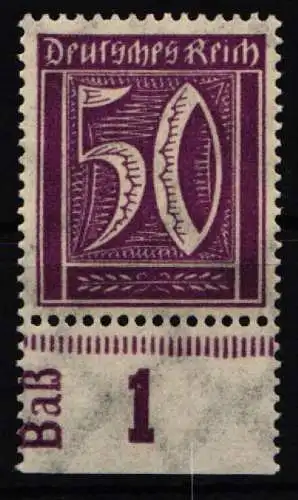 Deutsches Reich 183 DZ postfrisch Druckerzeichen Baß #NL186