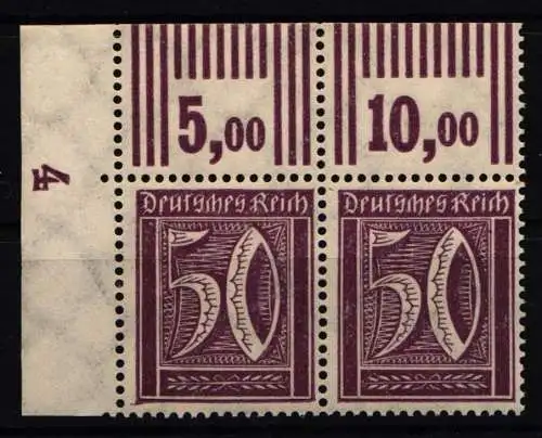 Deutsches Reich 183 W OR postfrisch W OR 3`7`3 und 2`9`2 #NL190