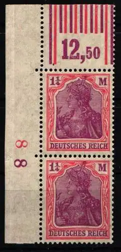 Deutsches Reich 151 W OR postfrisch W OR 1`4`1/1`5`1 im Paar #NL167