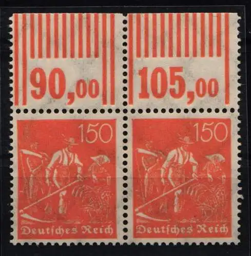 Deutsches Reich 189 W OR postfrisch W OR 1`11`1 und 2`9`2 #NL206