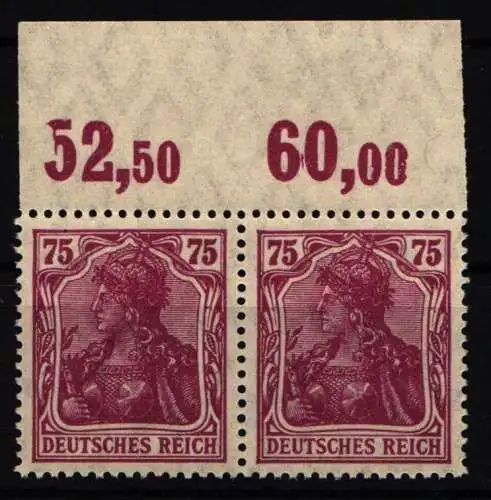 Deutsches Reich 148 P OR postfrisch als Paar #NL156