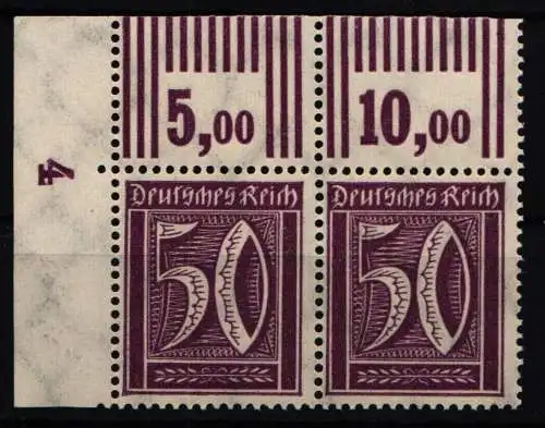 Deutsches Reich 183 W OR postfrisch Paar mit W OR 2`9`2 und 3`7`3 #NL187