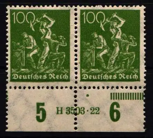 Deutsches Reich 187 HAN postfrisch H 3503.22 #NL250