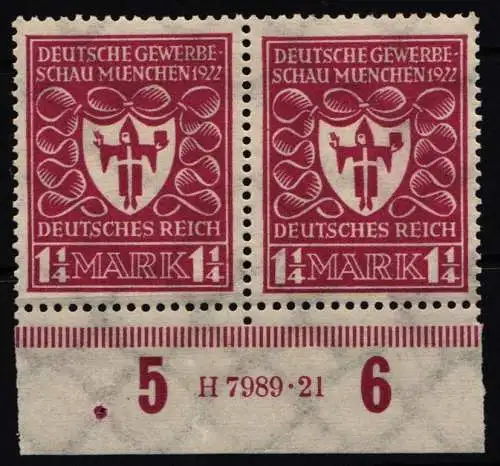 Deutsches Reich 199 c HAN postfrisch H 7989.21, geprüft Infla Berlin #NL288