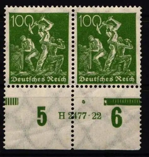 Deutsches Reich 187 HAN postfrisch H 2477.22 #NL248