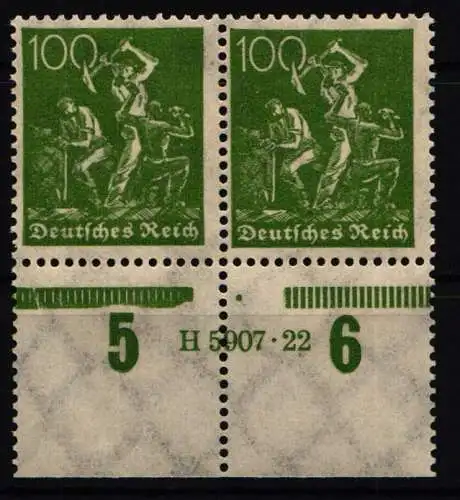 Deutsches Reich 187 HAN postfrisch H 5907.22 #NL247