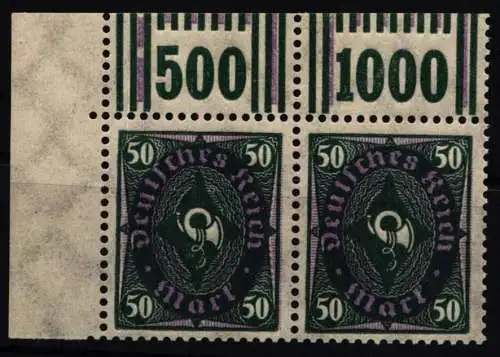 Deutsches Reich 209 W b OR postfrisch 1`4`1/3`7`3 und 1`4`1/2`9`2 #NL336