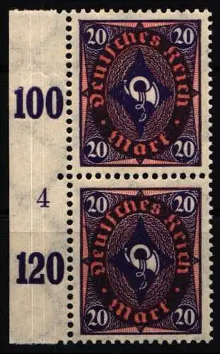 Deutsches Reich 207 DZ postfrisch DZ 4 #NL306