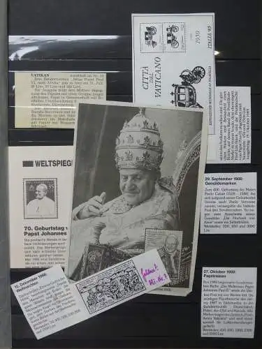 Vatikan postfrische Doubletten auf Einsteck-Album #LZ033