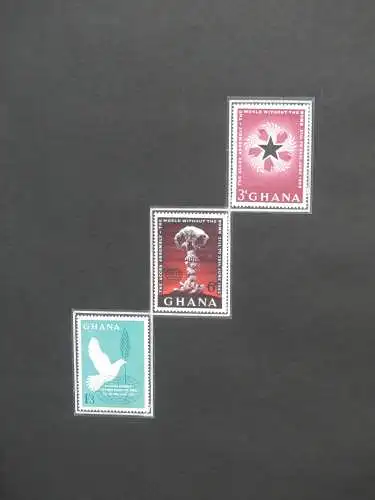 Ghana postfrisch besammelt in2 Borek Alben #LZ036
