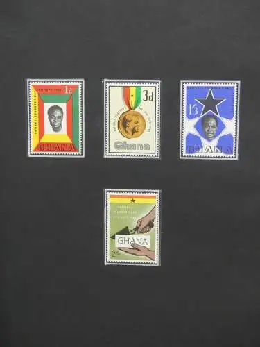 Ghana postfrisch besammelt in2 Borek Alben #LZ036