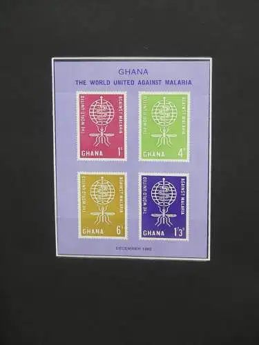 Ghana postfrisch besammelt in2 Borek Alben #LZ036