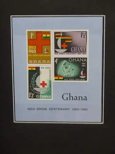 Ghana postfrisch besammelt in2 Borek Alben #LZ036