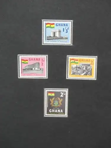 Ghana postfrisch besammelt in2 Borek Alben #LZ036